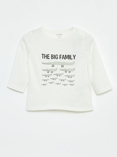 Camiseta de manga larga con adornos - Kiabi