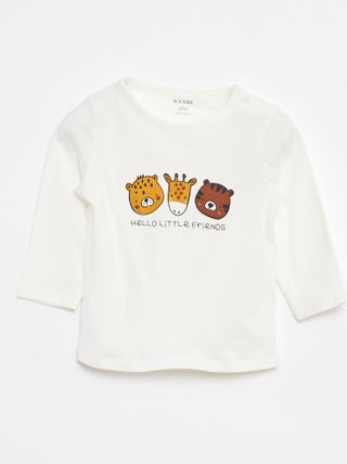 Camiseta de manga larga con adornos