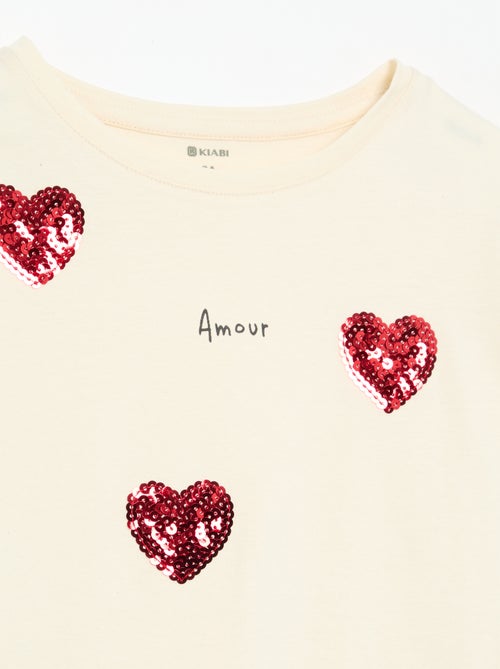 Camiseta de manga larga con animación - Kiabi