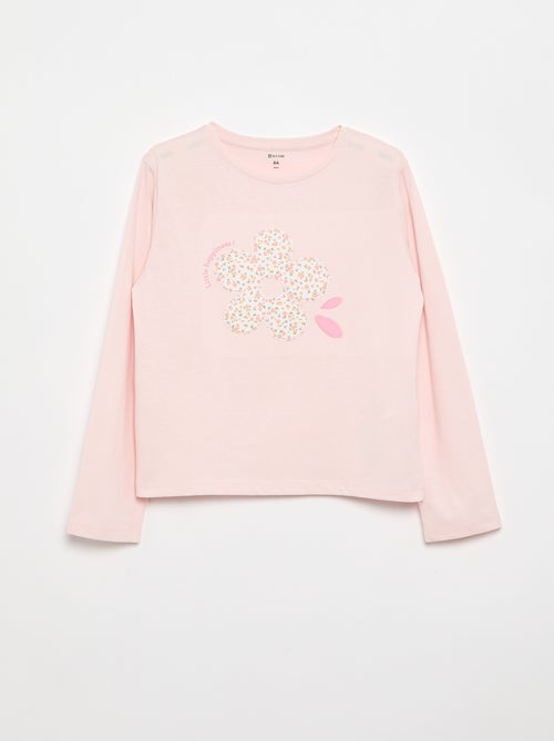 Camiseta de manga larga con animación - Kiabi