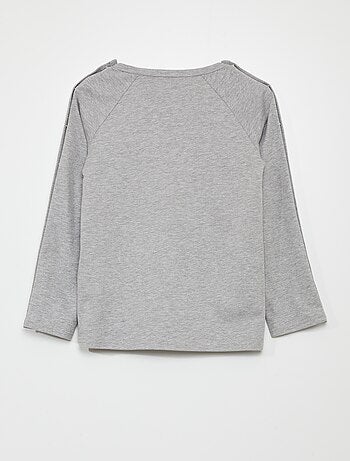 Camiseta de manga larga con automáticos - Fácil de Poner