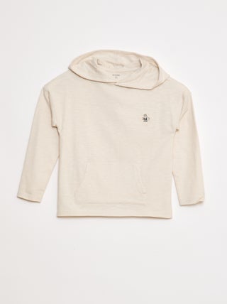Camiseta de manga larga con capucha