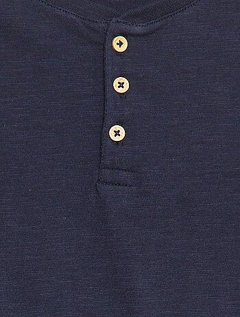 Camiseta de manga larga con cuello panadero