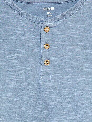 Camiseta de manga larga con cuello panadero