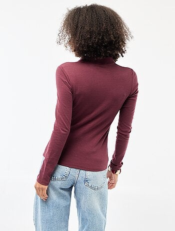 Camiseta de manga larga con cuello polo