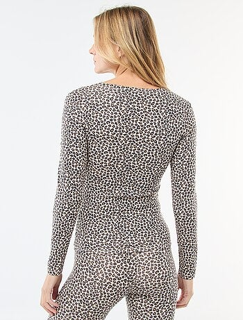 Camiseta de manga larga cuello redondo