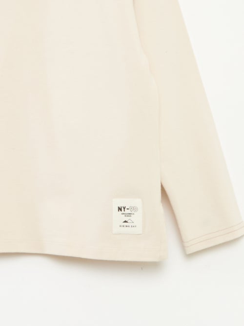 Camiseta de manga larga con cuello redondo - Kiabi