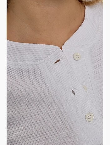 Camiseta de manga larga con cuello redondo y volantes hiccup
