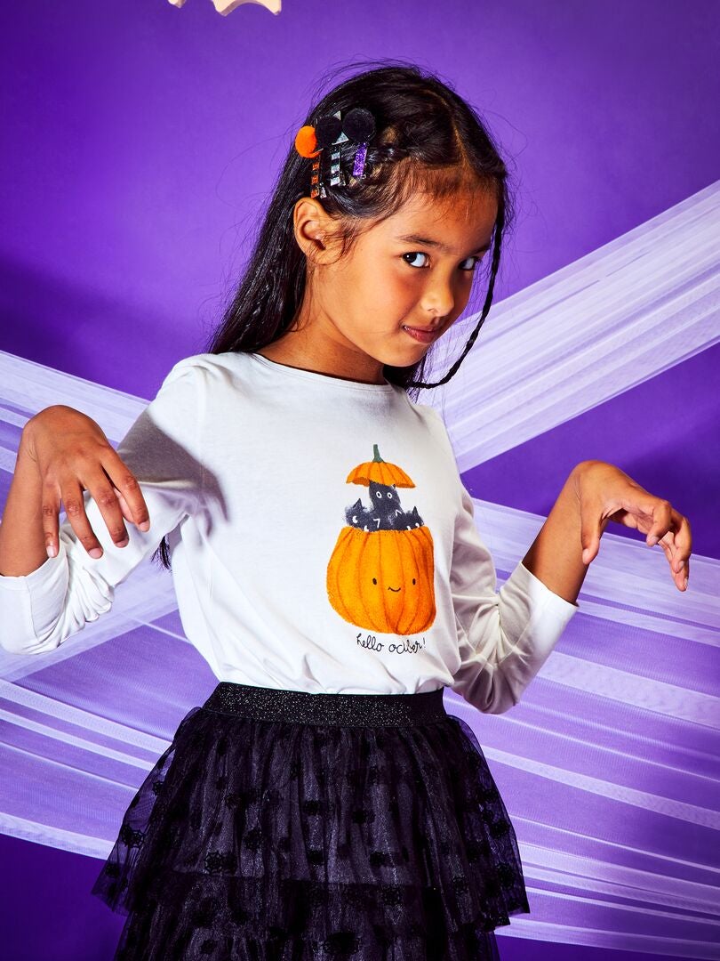 Camiseta de manga larga con estampado - Halloween W_CALABAZA - Kiabi
