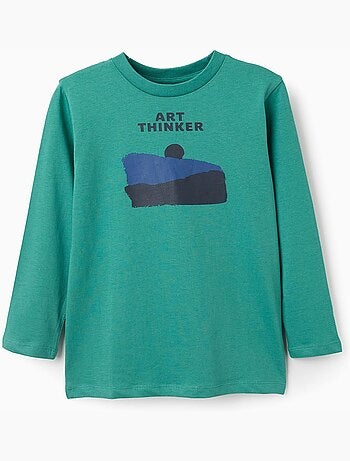 Camiseta de manga larga con estampado Art Thinker