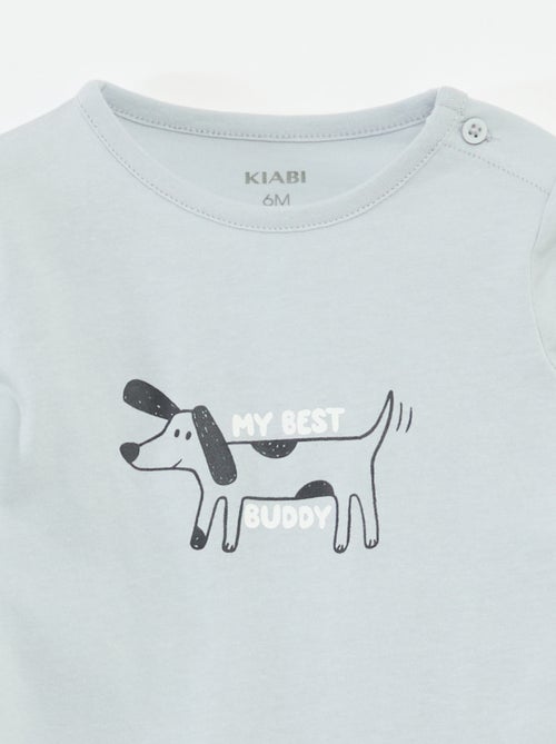 Camiseta de manga larga con estampado - Kiabi Camiseta de manga larga con estampado - Kiabi