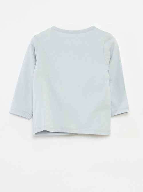 Camiseta de manga larga con estampado - Kiabi Camiseta de manga larga con estampado - Kiabi