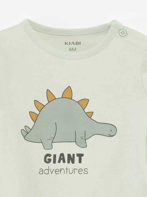 Camiseta de manga larga con estampado - Kiabi Camiseta de manga larga con estampado - Kiabi