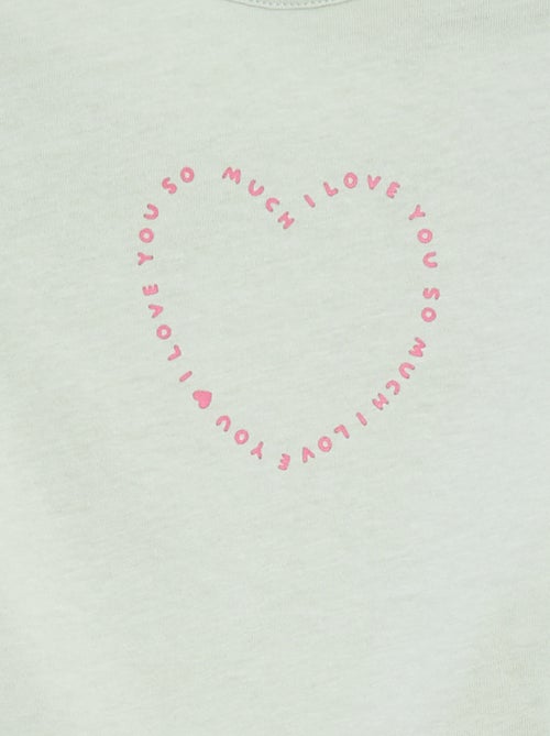 Camiseta de manga larga con estampado - Kiabi