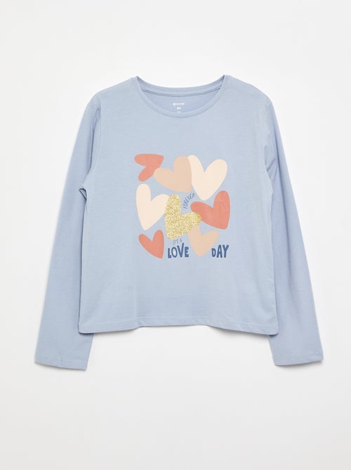 Camiseta de manga larga con estampado - Kiabi Camiseta de manga larga con estampado - Kiabi