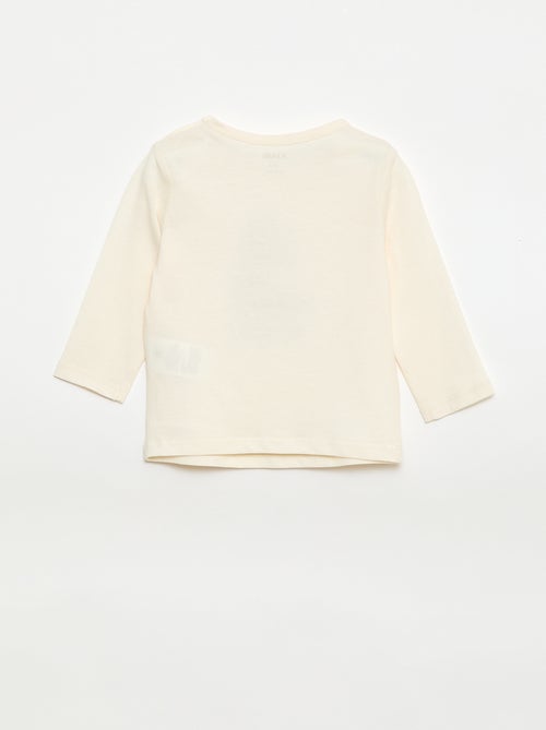 Camiseta de manga larga con estampado - Kiabi Camiseta de manga larga con estampado - Kiabi