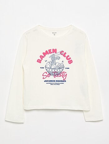 Camiseta de manga larga con estampado