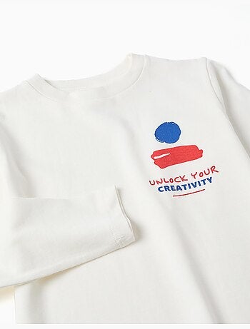 Camiseta de manga larga con estampado Art Thinker