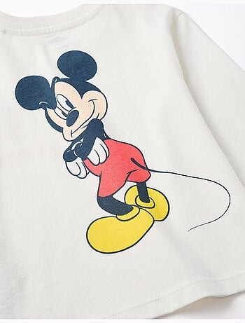 Camiseta de Manga Larga con Estampado de Mickey
