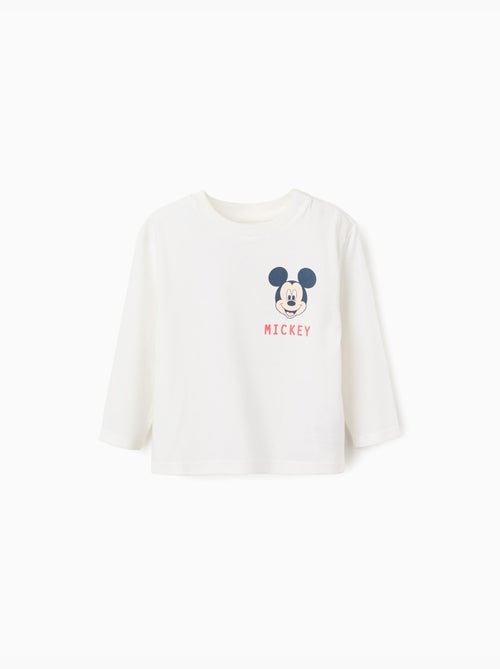 Camiseta de Manga Larga con Estampado de Mickey - Kiabi