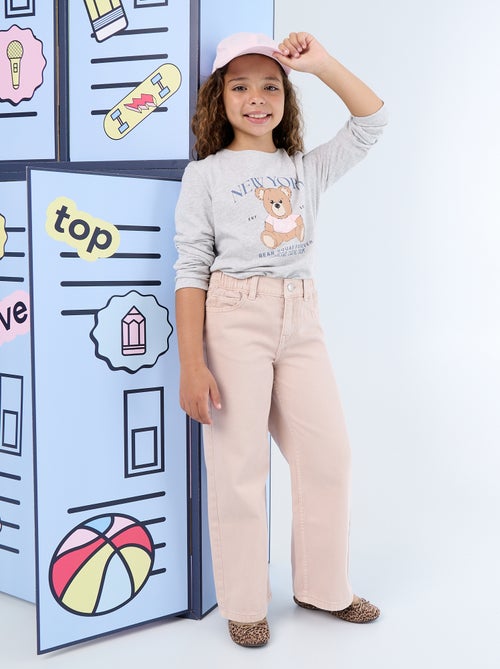 Camiseta de manga larga con estampado - Kiabi