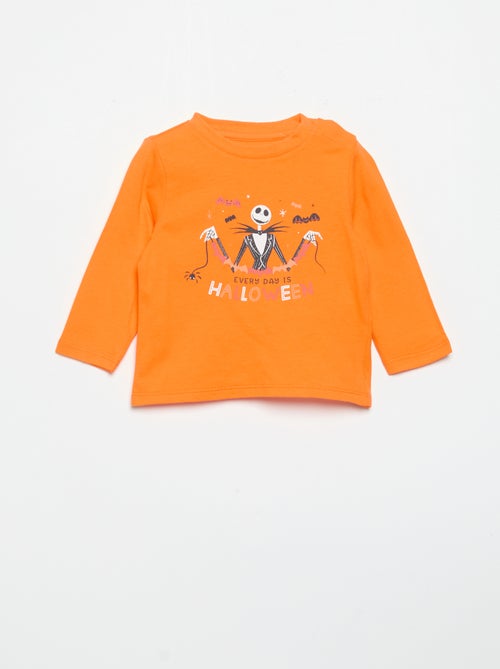 Camiseta de manga larga con estampado 'Halloween' - Kiabi