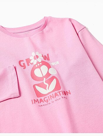 Camiseta de manga larga con estampado Imagination
