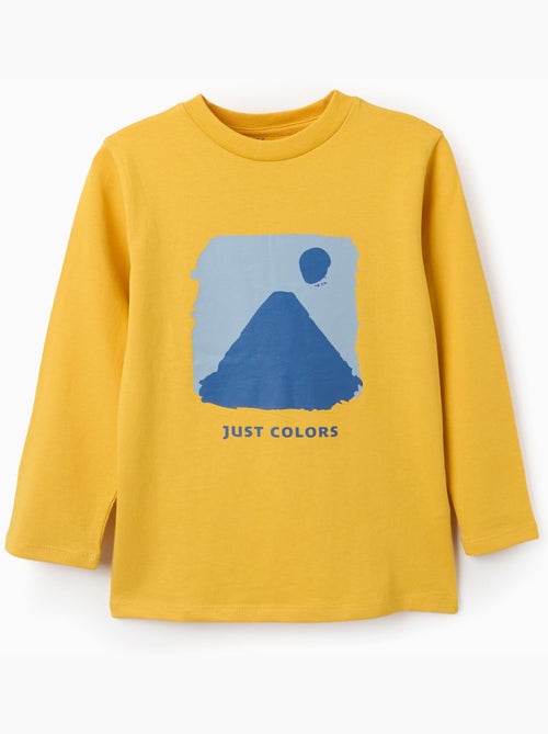 Camiseta de manga larga con estampado Just Colors - Kiabi