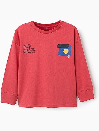 Camiseta de manga larga con estampado No Rules