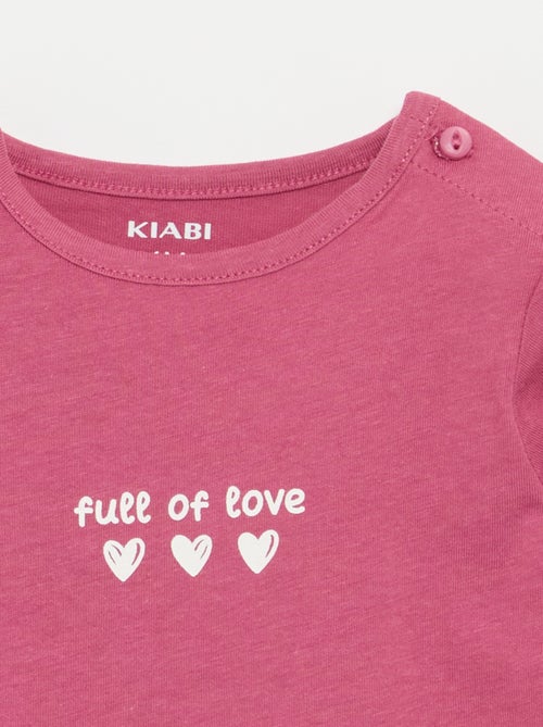 Camiseta de manga larga con estampado - Kiabi Camiseta de manga larga con estampado - Kiabi