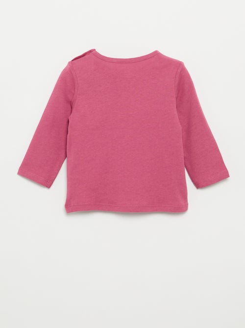 Camiseta de manga larga con estampado - Kiabi Camiseta de manga larga con estampado - Kiabi