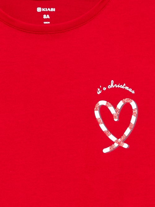 Camiseta de manga larga con estampado - Kiabi