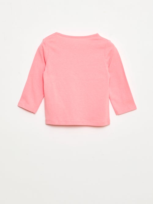 Camiseta de manga larga con estampado - Kiabi