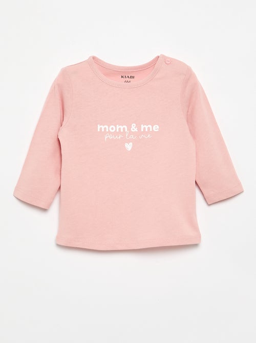 Camiseta de manga larga con estampado - Kiabi
