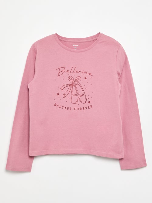 Camiseta de manga larga con estampado - Kiabi Camiseta de manga larga con estampado - Kiabi