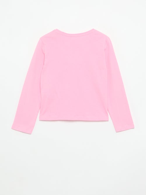 Camiseta de manga larga con estampado - Kiabi