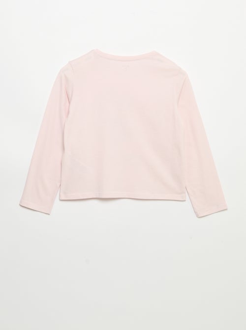 Camiseta de manga larga con estampado - Kiabi