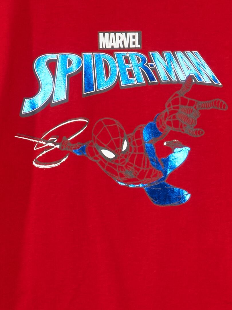 Camiseta de manga larga con estampado 'Spider-Man' ROJO - Kiabi