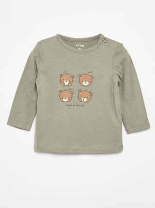 Camiseta de manga larga con estampado