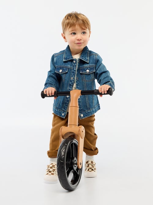 Camiseta de manga larga con estampado y bordado - Kiabi