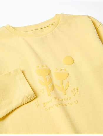 Camiseta de manga larga con estampado Imagination