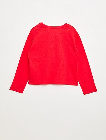 Camiseta de manga larga con lentejuelas