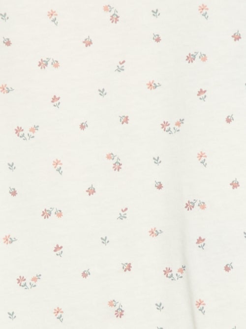 Camiseta de manga larga con motivo y volantes en las sisas - Kiabi