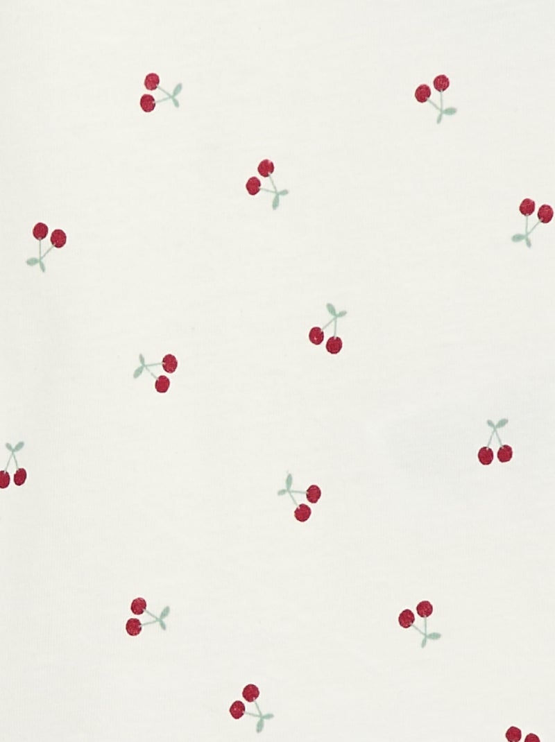Vestido De Manga Larga En Tul Estampado Con Motivo Ramage Blanco E Multicolor Ms25sq14br014lsm9z4