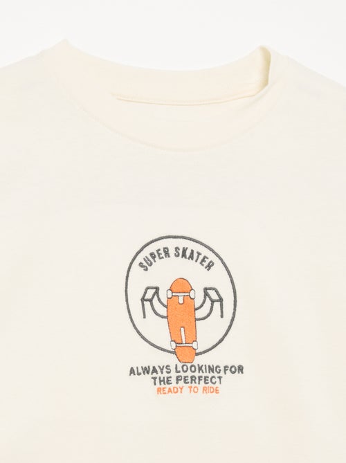 Camiseta de manga larga con parches delante y detrás - Kiabi Camiseta de manga larga con parches delante y detrás - Kiabi