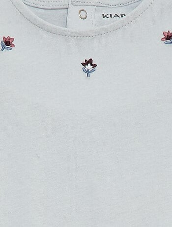 Camiseta de manga larga con puños con volantes