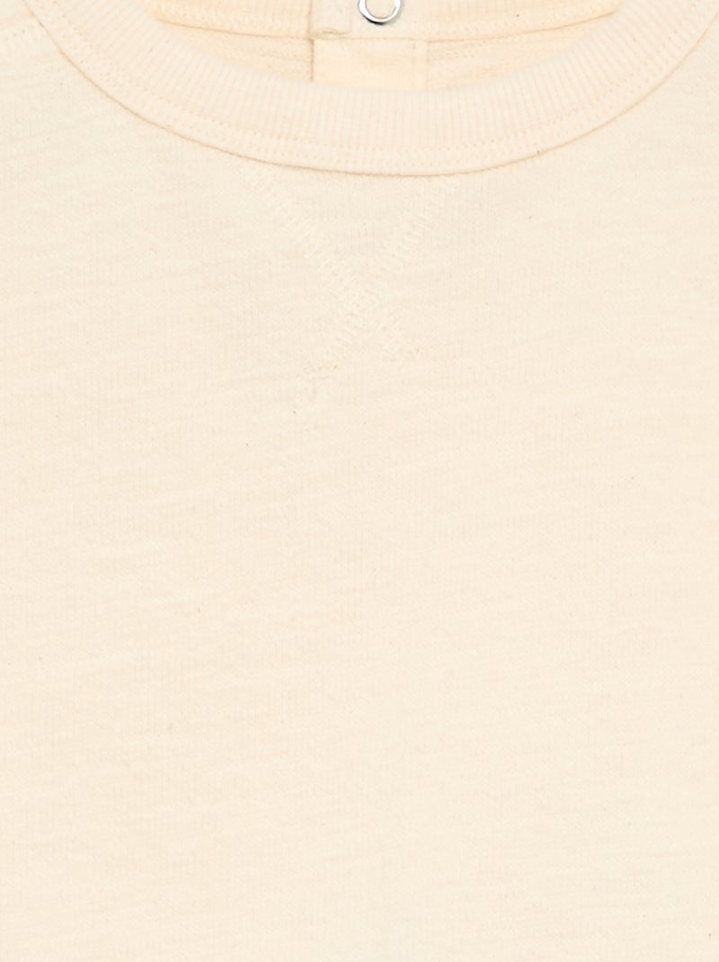 Camiseta de manga larga Crudo - Kiabi