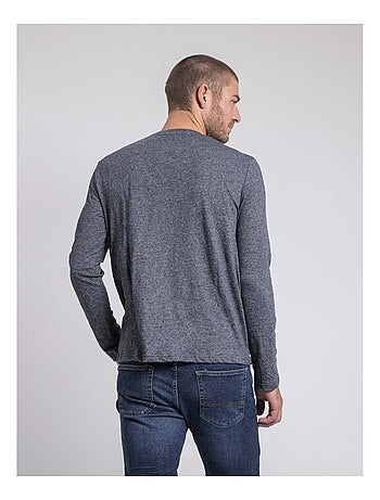 Camiseta de manga larga cuello redondo de puro algodón JABERTOLO