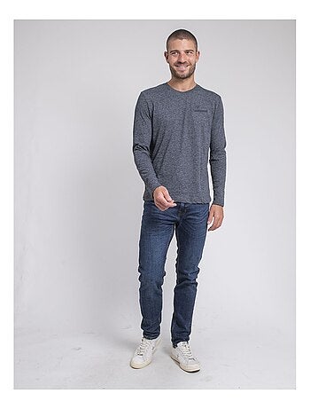 Camiseta de manga larga cuello redondo de puro algodón JABERTOLO