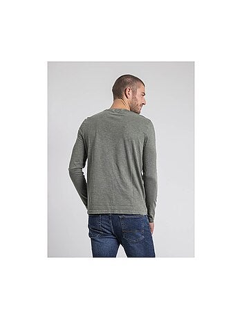 Camiseta de manga larga cuello redondo de puro algodón JABITAL